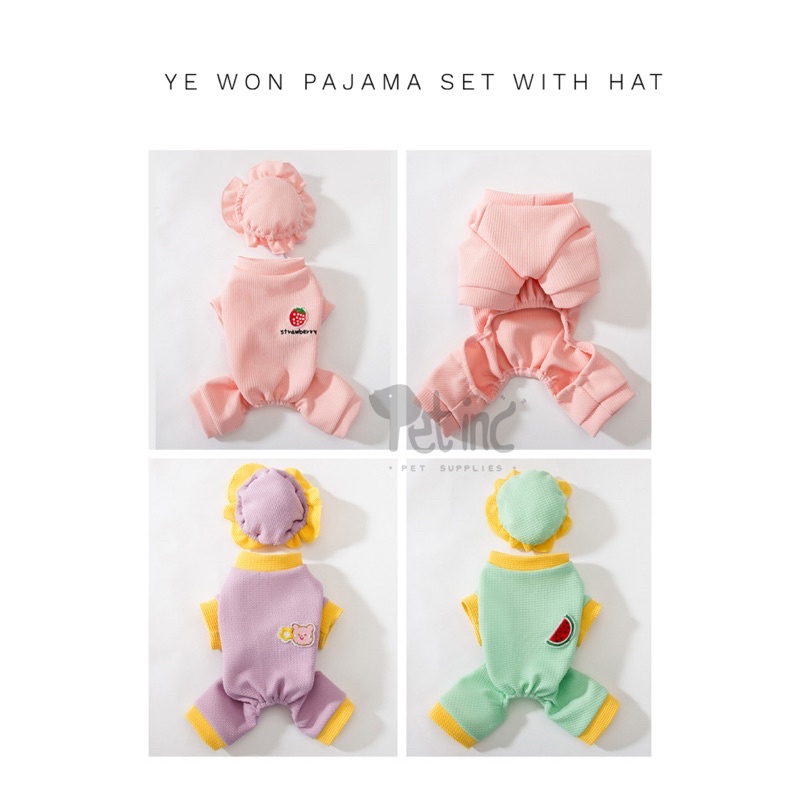 KOREA YE WON SLEEPWEAR SET WITH HAT