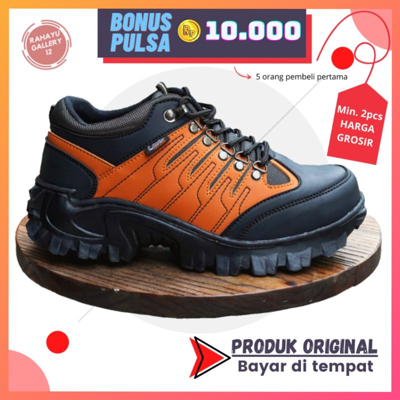 Sepatu Safety Pria Ujung Besi Original Lavio G22 Untuk Kerja Proyek atau Hiking ke Gunung