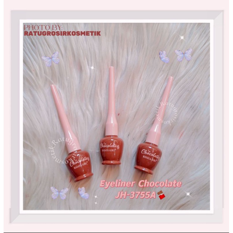 ECER!!!EYELINER SMOOTH &amp; WATERPROOF HASAYA GIRL CHOCOLATE JH-3755A/UNICORN JH-3756