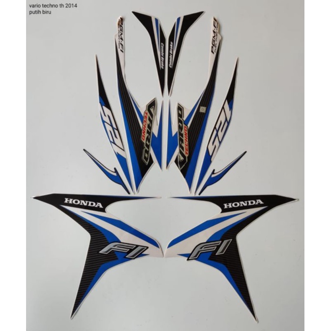 STRIPING VARIO 125 TECHNO 2014 PUTIH BIRU