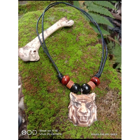 kalung bandul kepala harimau/macan
