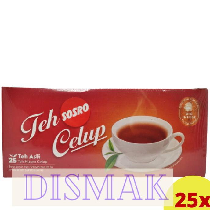 

[COD] Teh Sosro Celup Black Tea 25 kotak isi 25 kantung teh [COD]