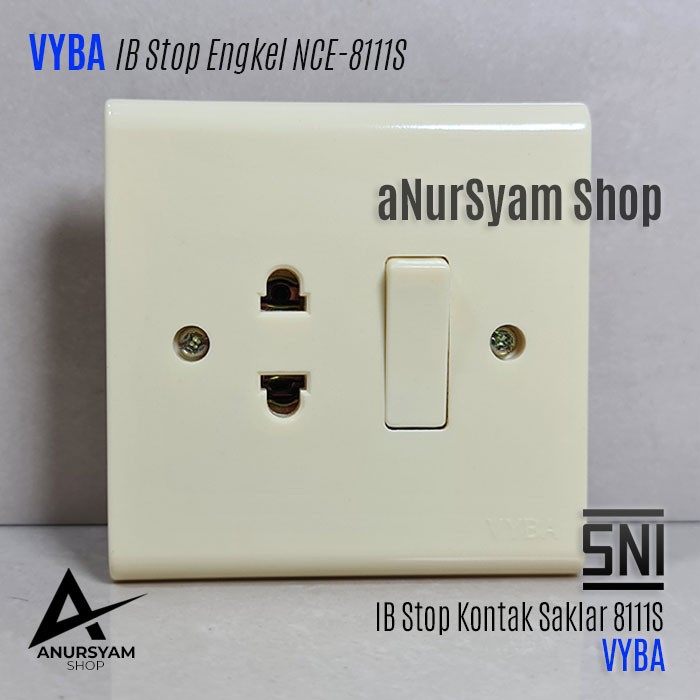 IB Stop Kontak Saklar NCE-8111S VYBA / IB Stop Engkel VYBA