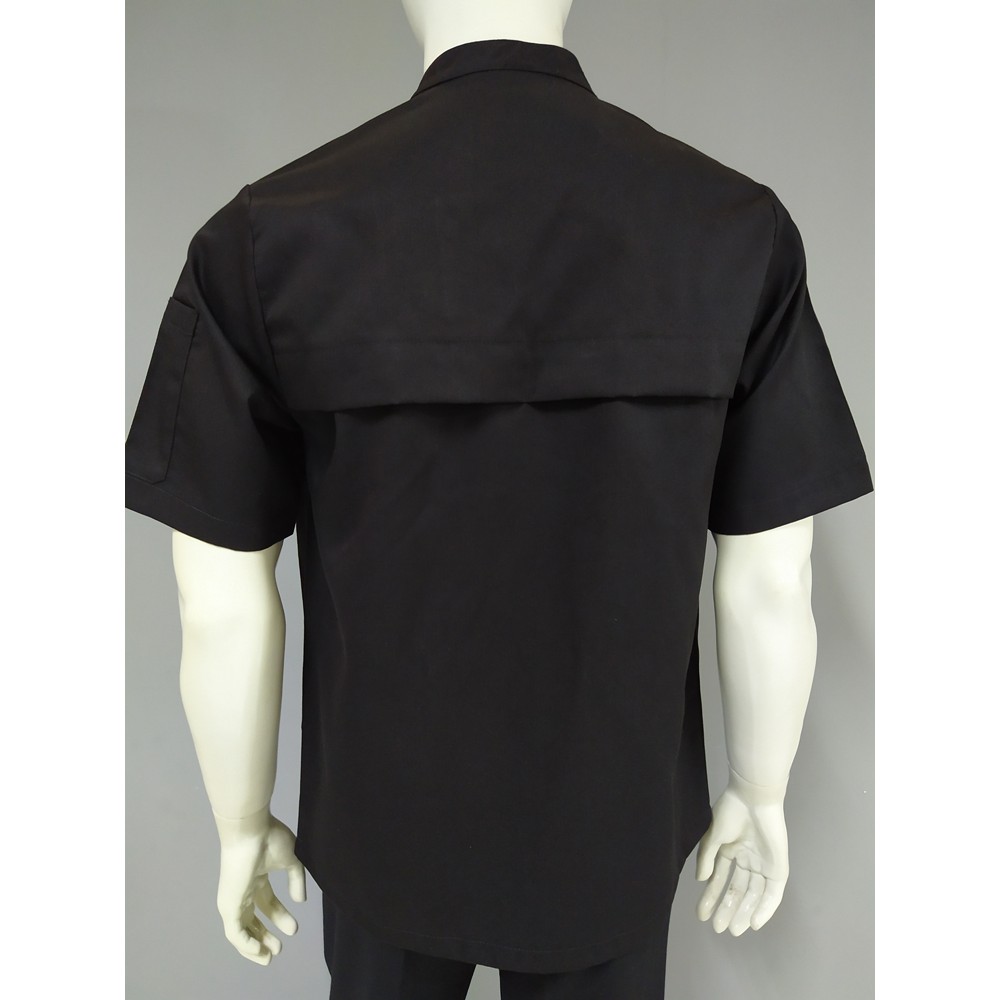 Chef Wear Baju Koki Hitam SS D Komb Net / Mesh