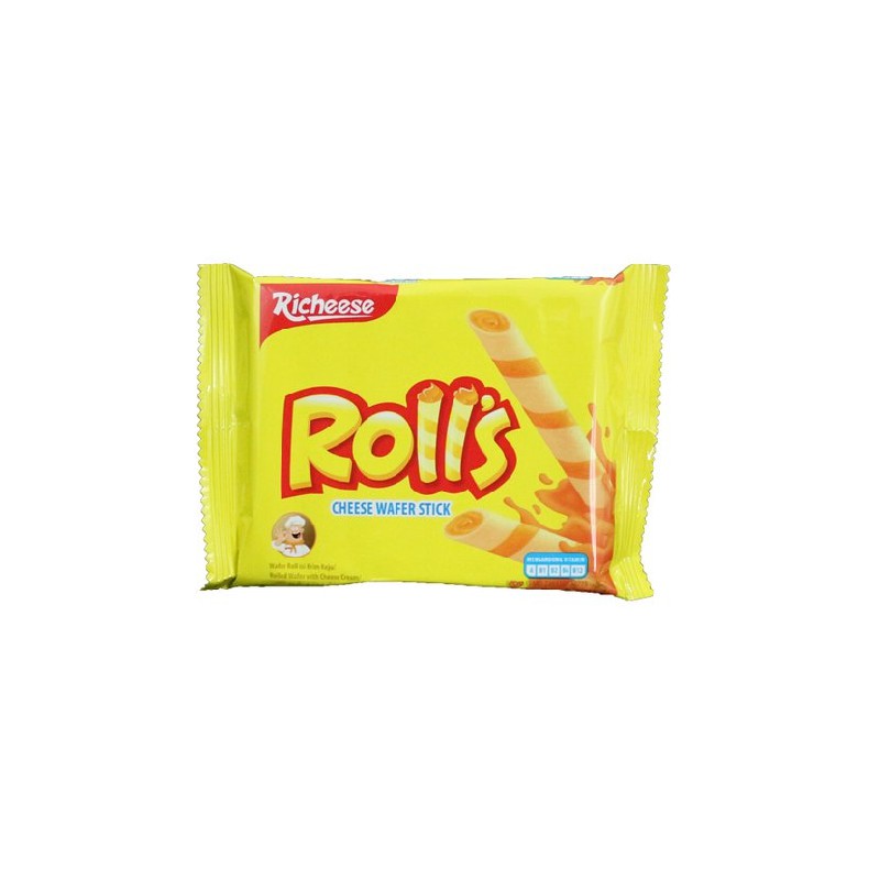 

Richeese Roll's Wafer Roll Keju Kemasan 37gr