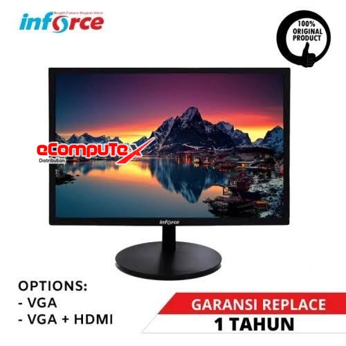 MONITOR LED INFORCE 19.5&quot; INCH 1950NH RESOLUSI 1366 X 768 VGA HDMI