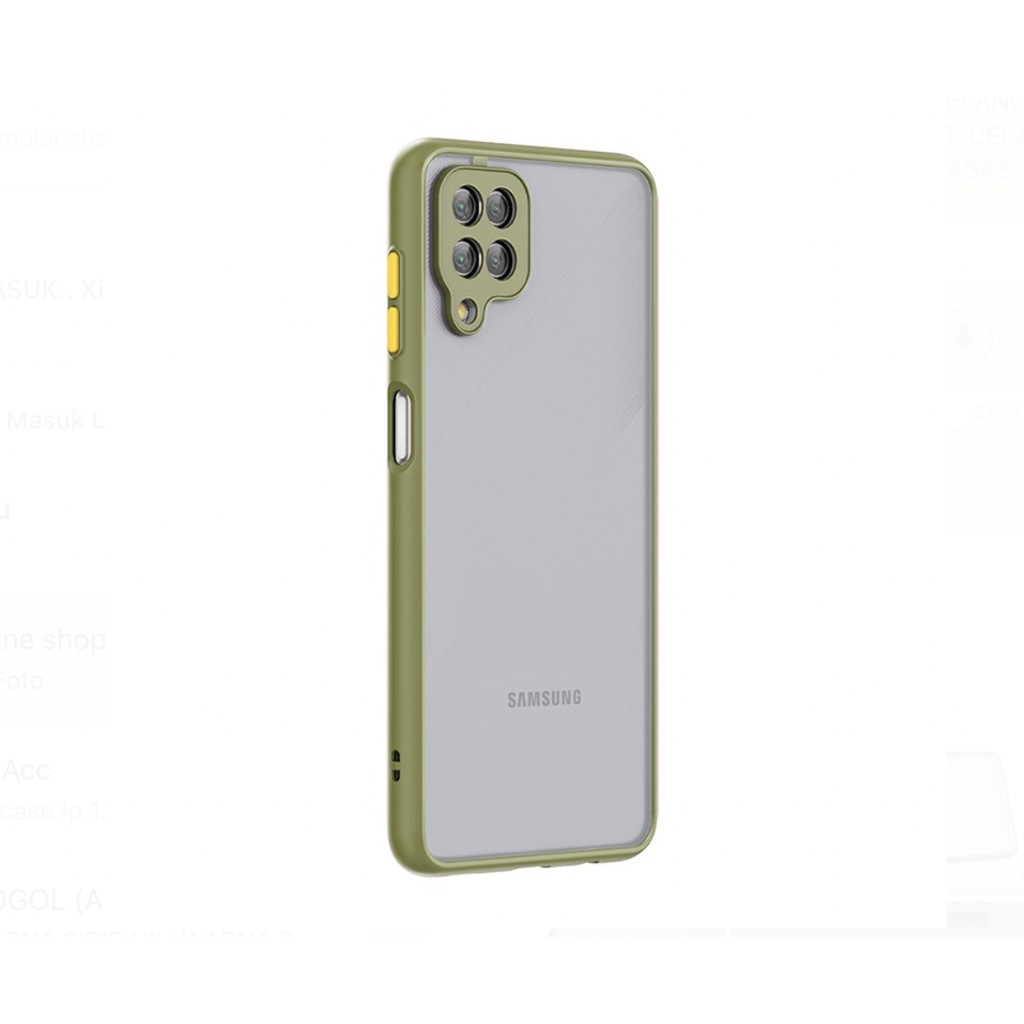 Case Dove Samsung A12 Frosted Camera Case Cover