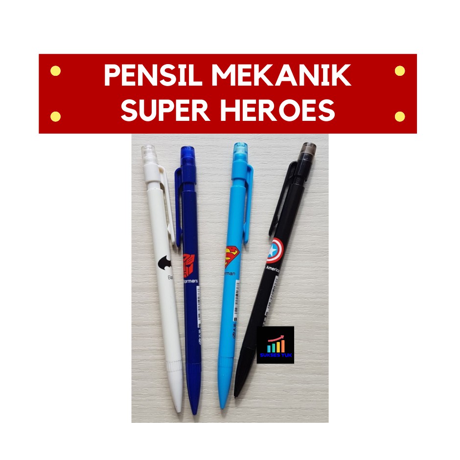

Pensil Mekanik SUPER HEROES BATMAN TRANSFORMER CAPT AMERICA SUPERMAN