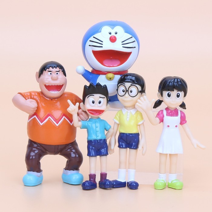 Doraemon Nobita Nobi Minamoto Shizuka Isi 5pcs/Set Action Figure