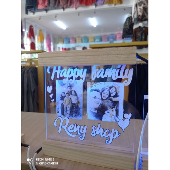 CUSTOM KACA LAMPU ACRYLIC