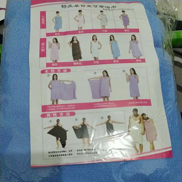 Es243  Wearable Towel Baju Handuk  (handuk Multi-fungsi)
