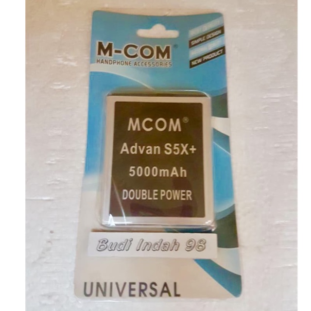 battery Advan S5X+ / S5X plus 5000mah Mcom batere baterai batre