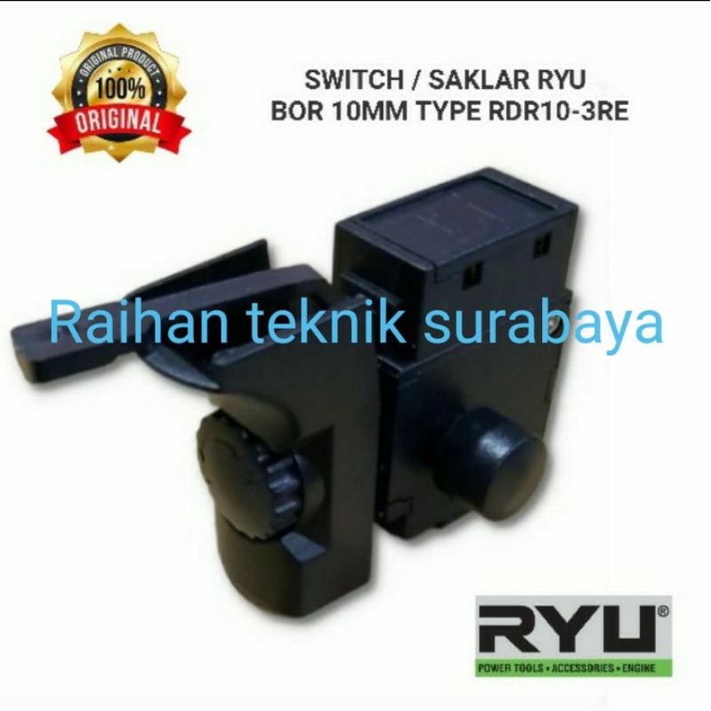switch saklar mesin bor 10MM RYU RDR 10_3Re/skakel on off BOR 10MM