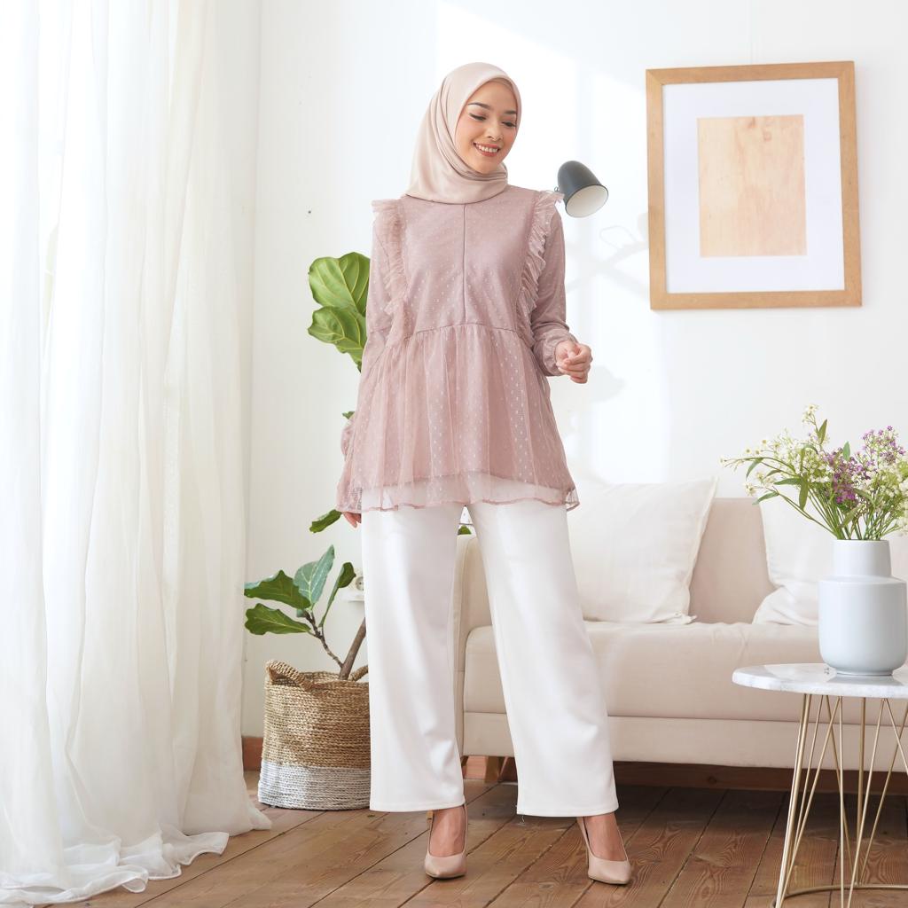 Atasan Blouse Wanita Jumbo Ld 120 130 140 FILONA S M L XL XXL 3XL 5L Atasan Blouse Kondangan Oversize