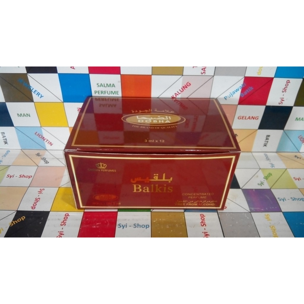 Parfum Roll On Non Alkohol 3 ml By DOBHA Per / Box Isi 12 Botol