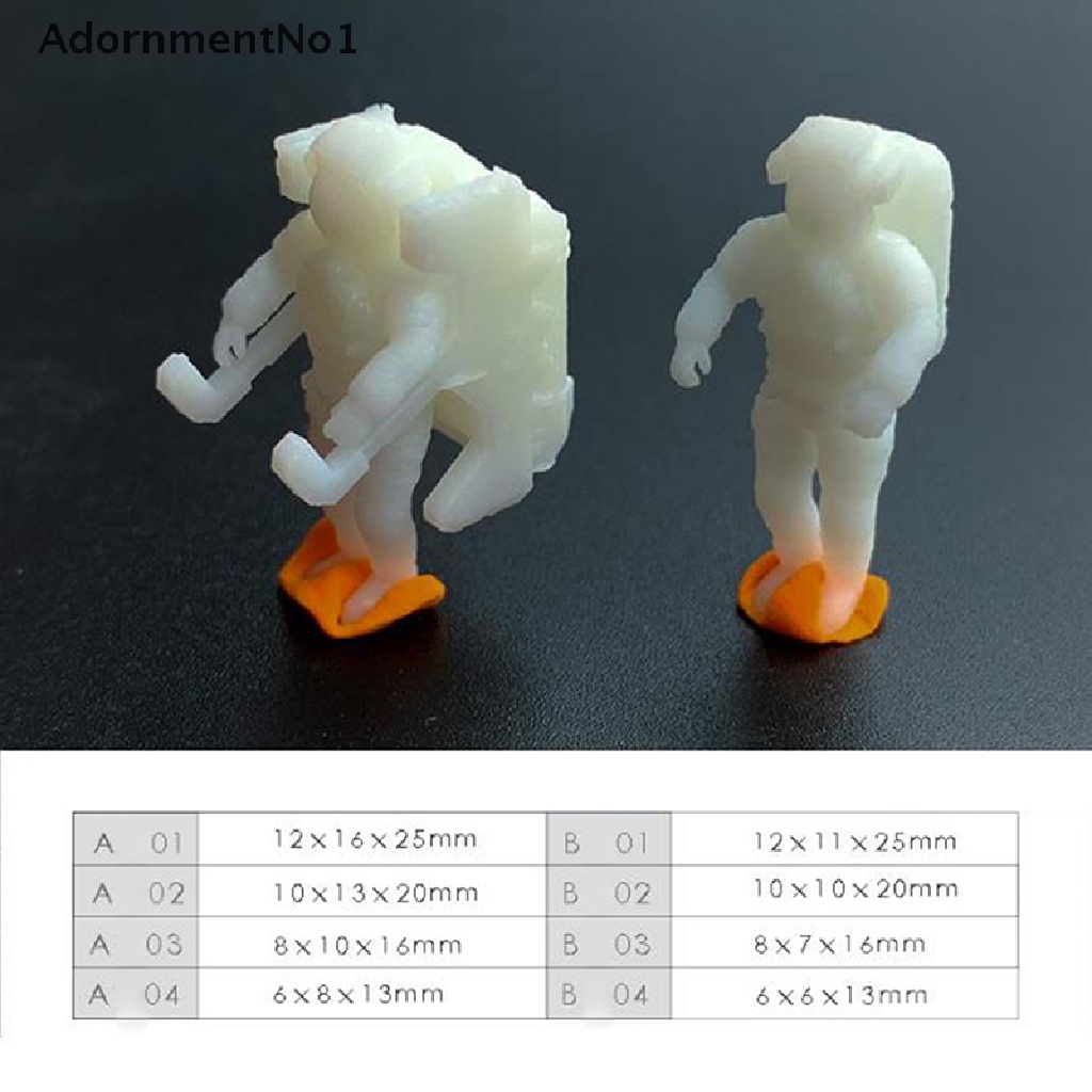 (AdornmentNo1) Cetakan Resin Bentuk Astronot Mini Bahan Silikon Untuk Membuat Perhiasan