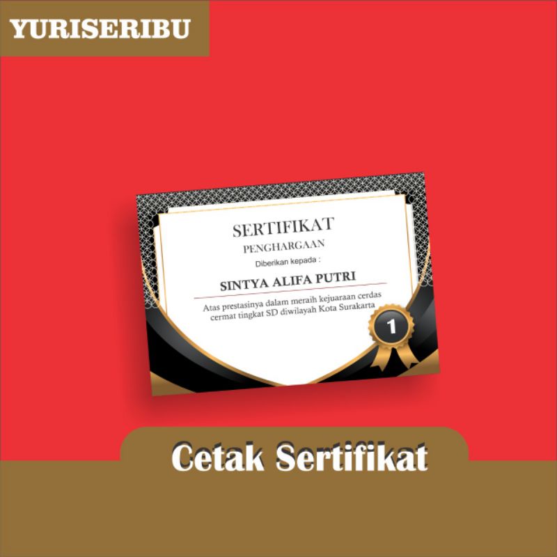 Jual Cetak Berbagai Sertifikat Seminar / Penghargaan | Shopee Indonesia