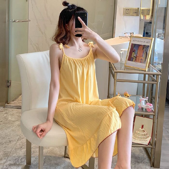 daster tanpa lengan wanita baju tidur dewasa long dress lingerie