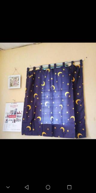 Gorden jendela motif bunga