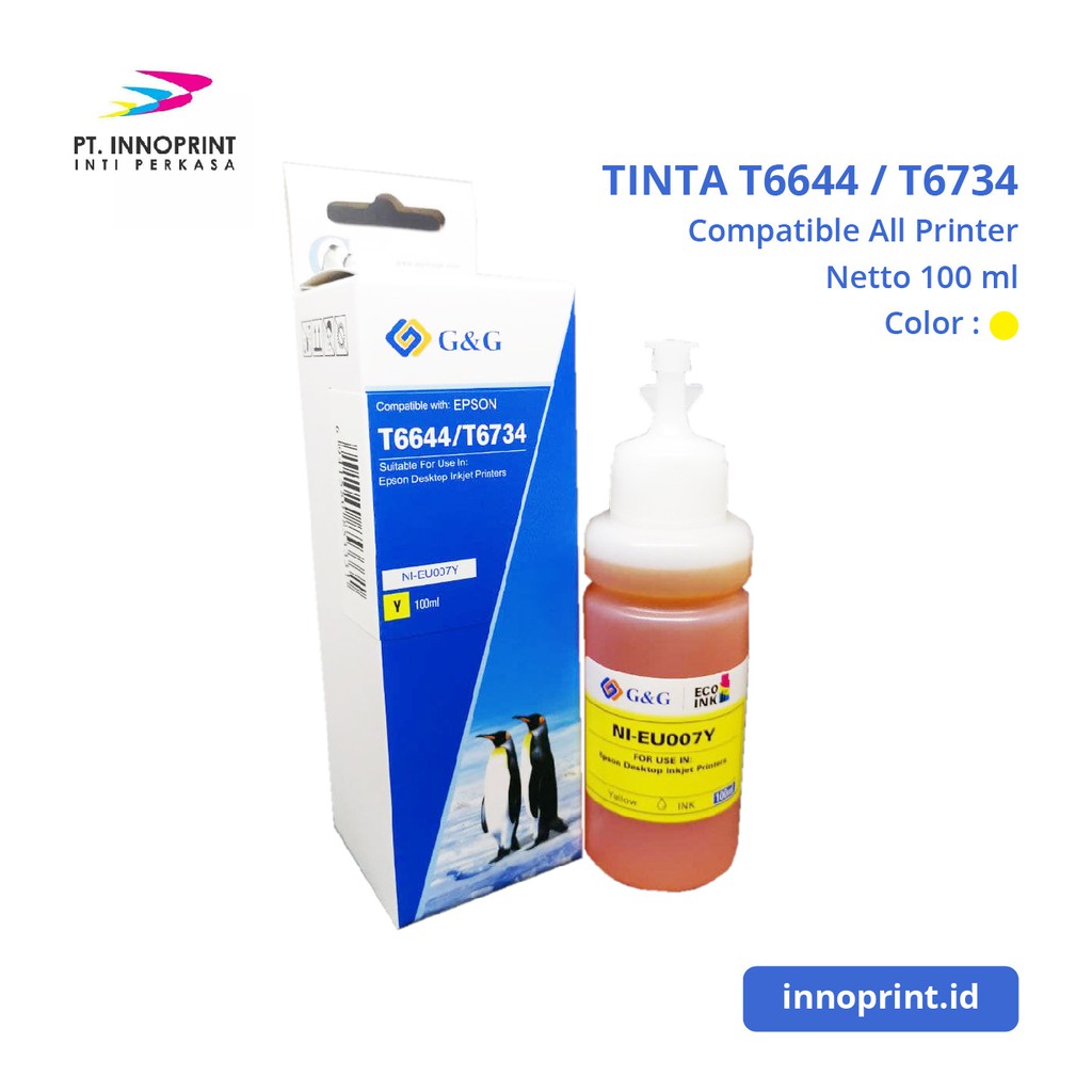 Tinta 664 Series 100ml FOR PRINTER L120/L210/L220/L360 T6641 / T6642 / T6643 / T6644