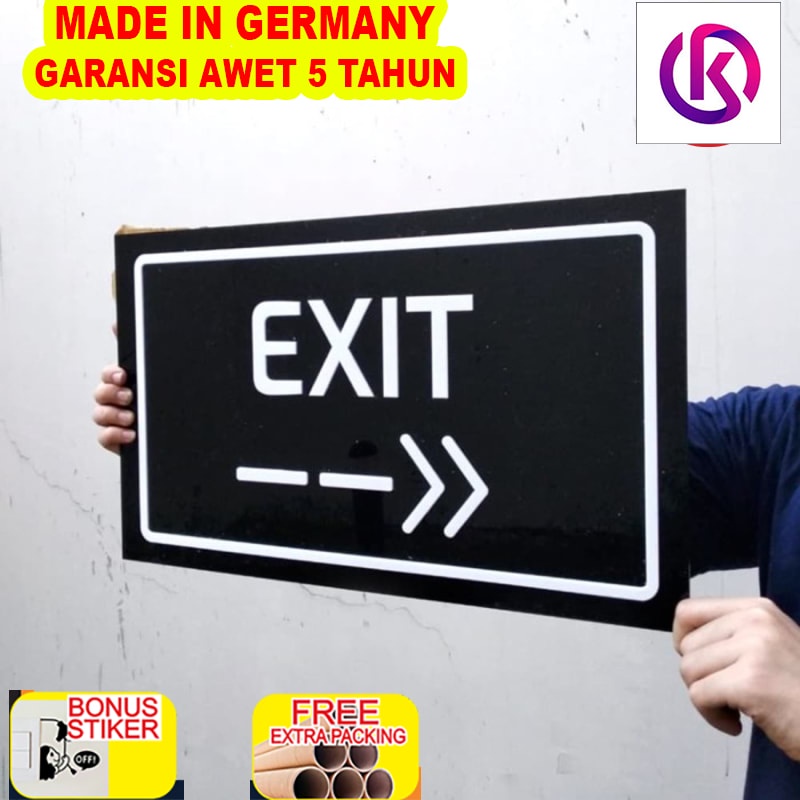 

Grosir Sign Label Acrylic Exit Jumbo| Sign Board Akrilik | Signage