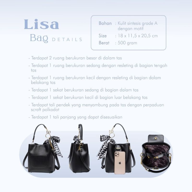 LISA BAG JIMSHONEY TAS SELEMPANG WANITA CEWEK CANTIK