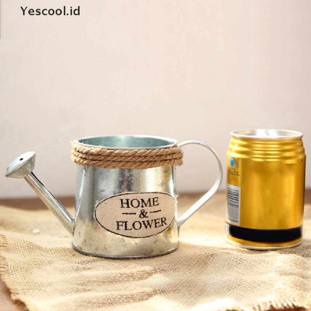 【Yescool】 vintage flower pot succulent planter metal plant bucket vertical garden decor .