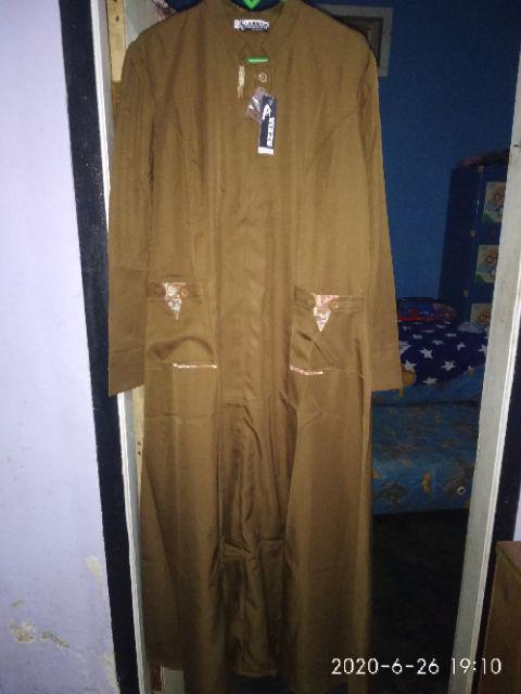 Gamis Kerja Pns/pemda/guru Warna Tua/aceh Kombin Batik