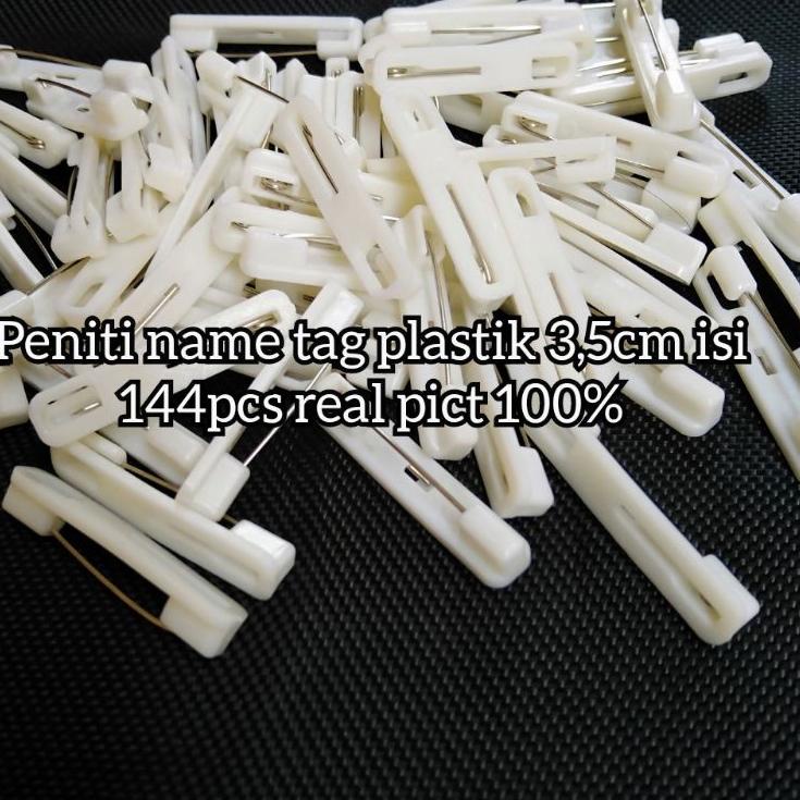 

Update! Peniti name tag plastik 3,5cm isi 144pcs .,