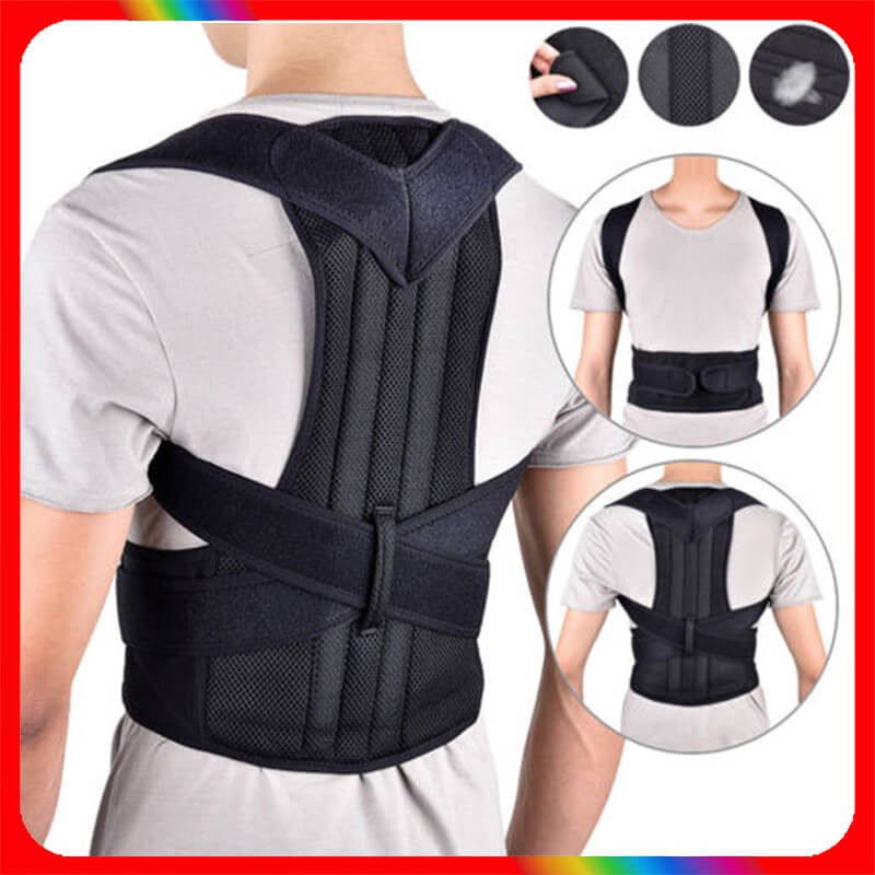 (MAINANKYU) Back Posture Corrector Penyangga Tulang Belakang Penegak Punggung