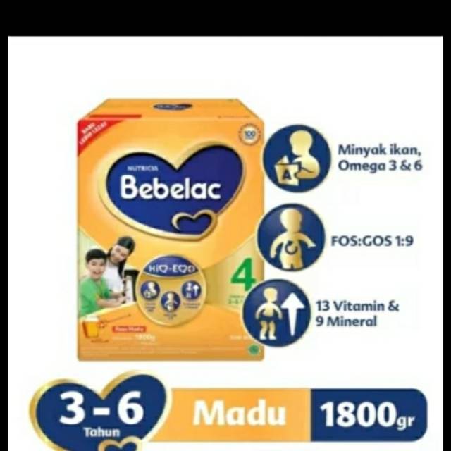 Susu Bebelac 4 1800 Gram Rasa Madu Shopee Indonesia