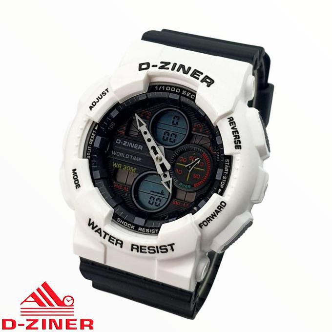 Jam Tangan Pria Dziner 8278 Dualtime Model Terbaru 2020 - Hitam Full D5Ijhg6Mwr