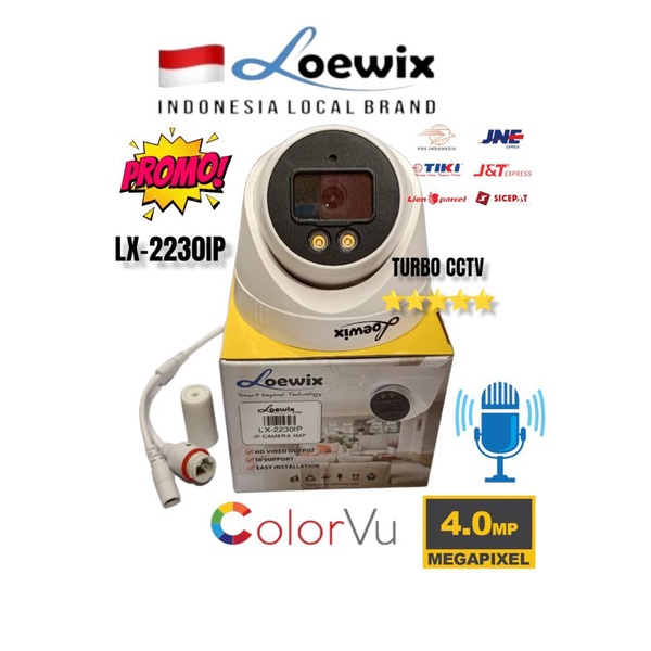 LOEWIX IP CAM 4MP INDOOR LX-2230IP CCTV CAMERA NIGHT COLOR TECH