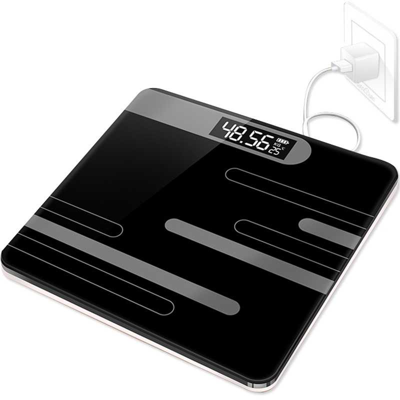 Timbangan Badan Digital + Temperature USB Rechargeable SC-15U
