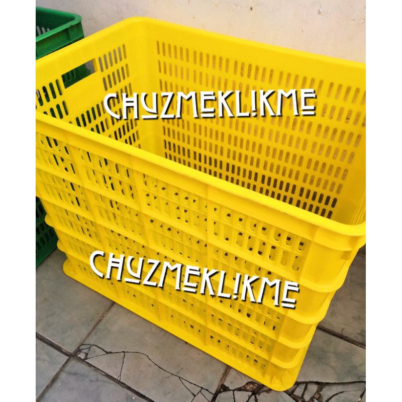 Container box industri green leaf 2210 L/keranjang box industri 2210 L/container lubang industri