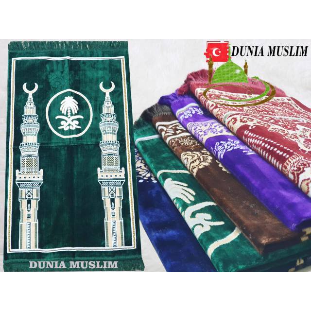 Sajadah Bulu ARRAHMAN SPIGEL asli Turki Turkey Turkiye / Sajadah Besar Tebal Murah BEST SELLER /PCS