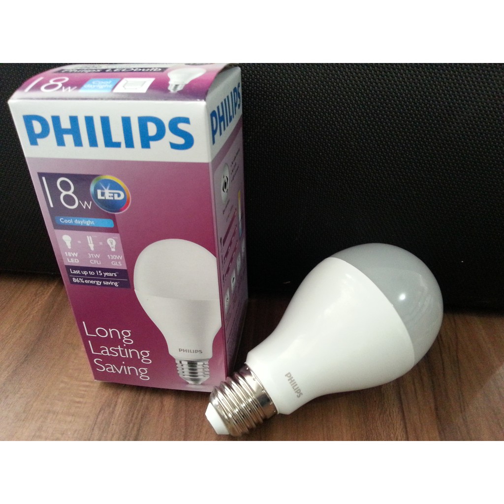 Lampu LED PHILIPS 18W = 31W 2U = 130W PX Paling Terang Besar