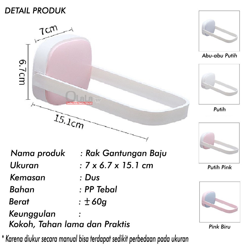 RAK GANTUNG HANGER BAJU OLL-0815