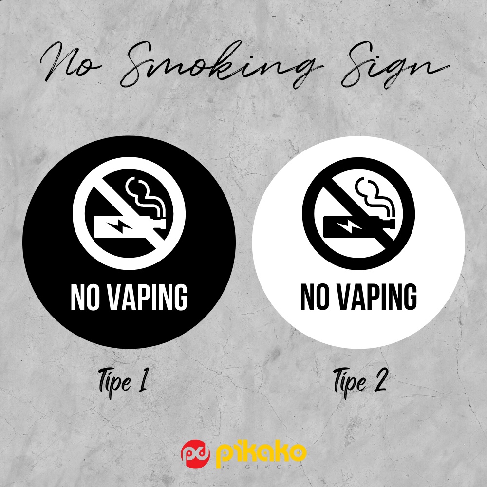 

Sign Board Signage Acrylic Papan Akrilik No Vaping