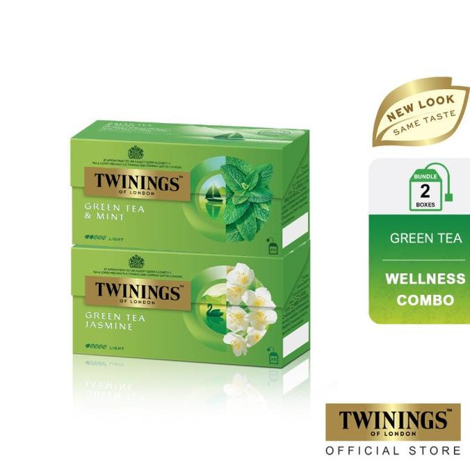 

[COD] [Paket Bundle] Twinings Teh Celup Green Tea Jasmine dan Green Tea Mint [COD]