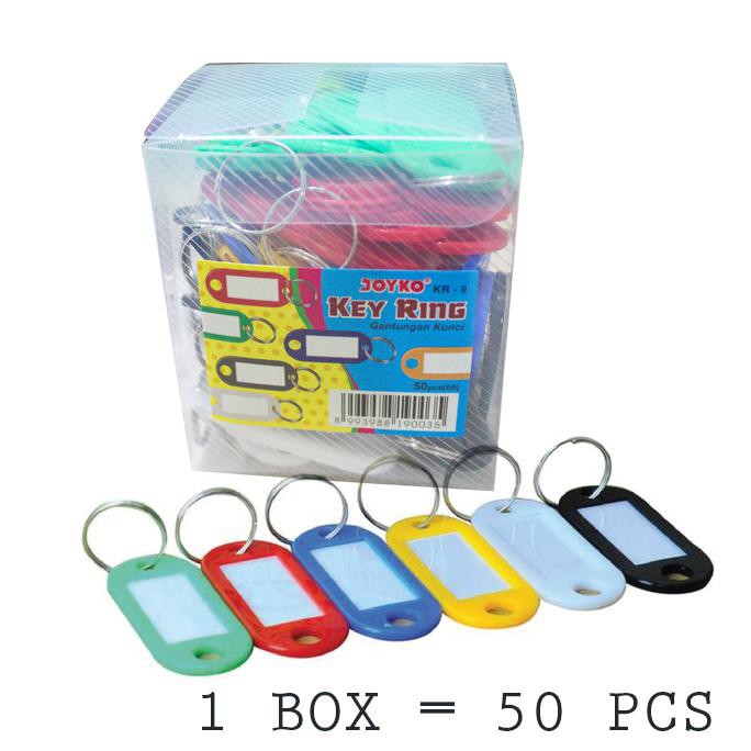 

DISKON KEY RING ISI 50 GANTUNGAN KUNCI NAME TAG LABEL KUNCI JOYKO KR-9