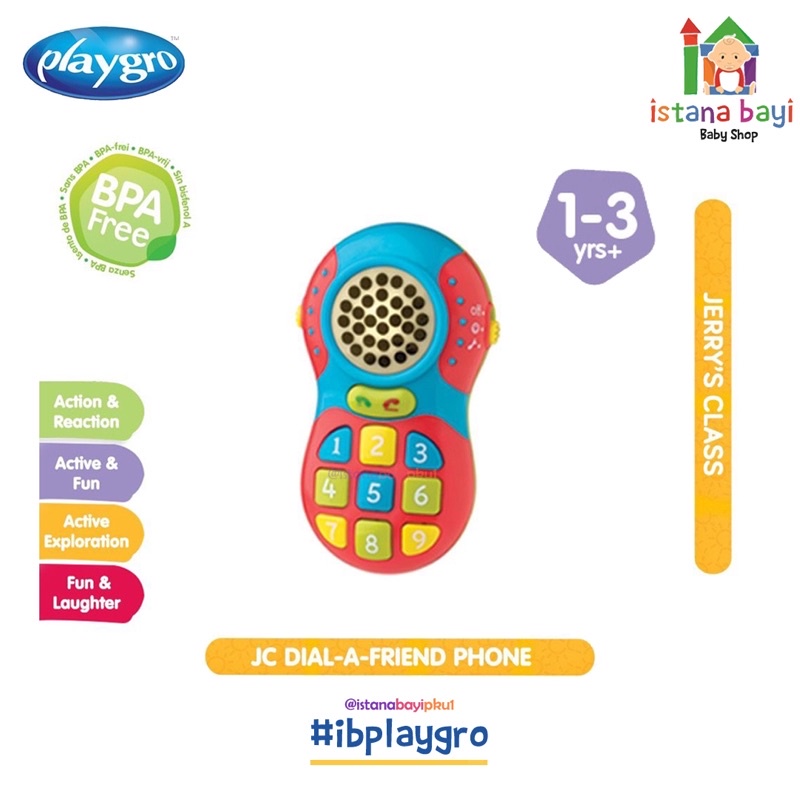 Playgro Dial-A-Friend Phone - Mainan Bayi