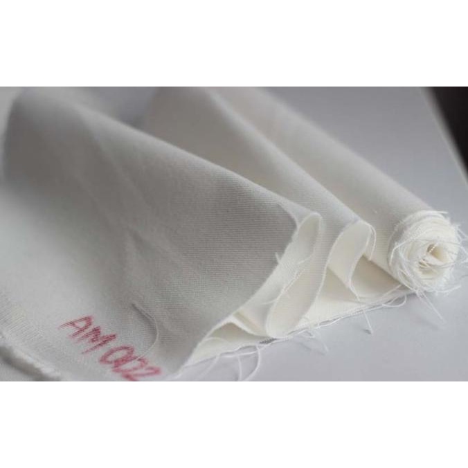 Kain American Drill 1919 Meteran, Kode 002 Warna Putih Tulang