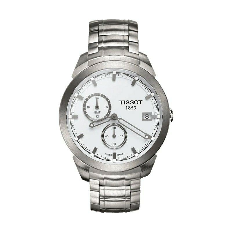 Jam Tangan Pria Original TISSOT T-Sport GMT T069.439.44.031.00 White Dial