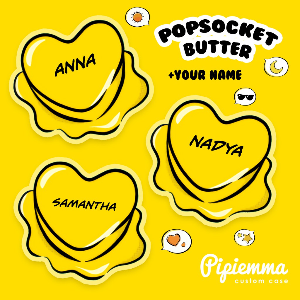 Popsocket BTS Butter Griptok Popstand Custom Nama Akrilik