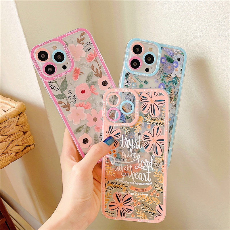 Fashion Case for Samsung Galaxy A03S A22 4G A52S A52 A72 A02S A02 A12 A11 M11 M12 A21S A51 A71 A50S A30S A50 A20S A10S A20 A30 A70 Beatiful Garden Party Flower Embossed Rifles Paper Camera Protective Phone Cover Rixuan