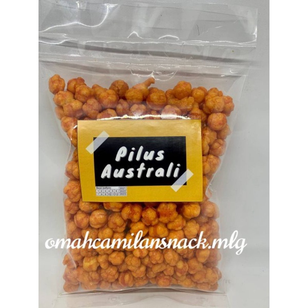 

pilus australia pedas 250gram / camilan terlaris/ cemilan kriuk