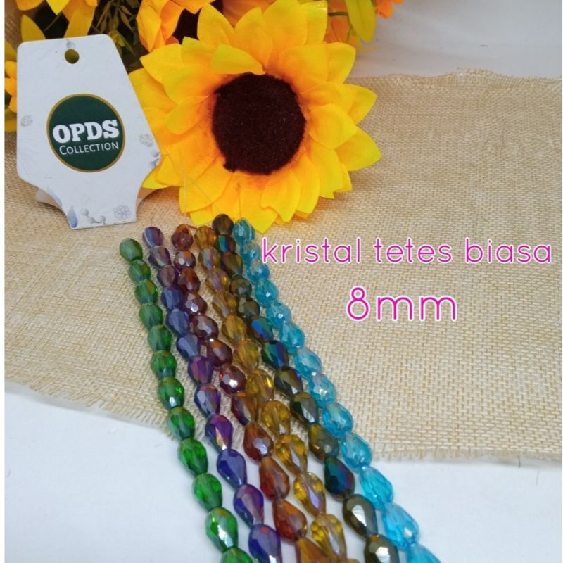 Kristal Tetes 8mm Kristal Ceko Tetes 8mm Kristal Tetes Spesial
