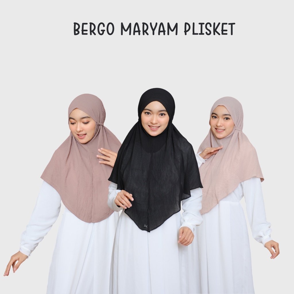 BERGO PLISKET / BERGO PLISKET CERUTY / BERGO MARYAM PLISKET / KHIMAR PLISKET / PLISKET CERUTY /BERGO