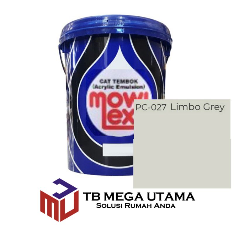 Mowilex Emulsion Limbo Grey 20 Liter | Cat Decorative Tembok Interior